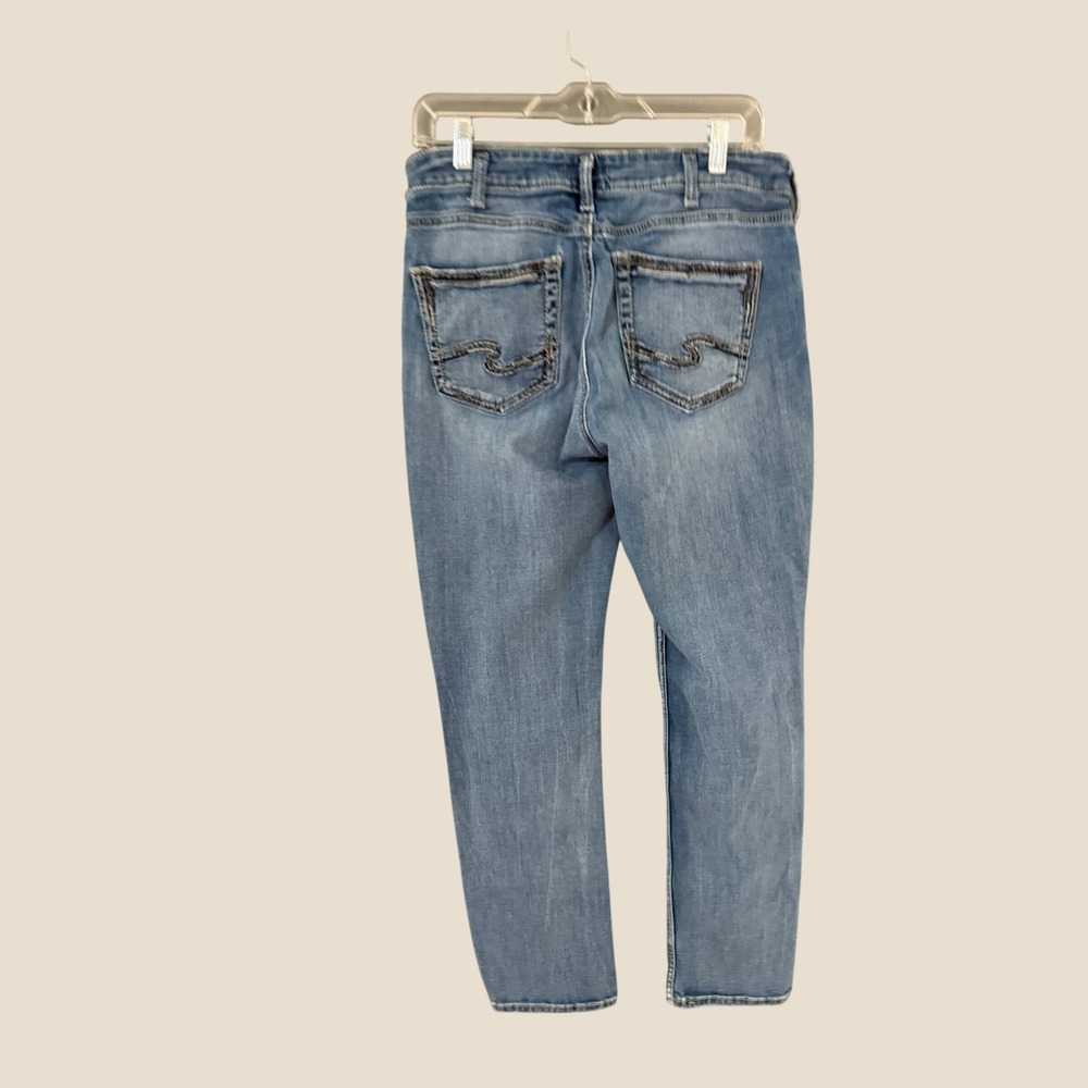Silver Jeans Co‎ Avery Straight Leg High Rise Curvy Jeans Medium Wash W32 L31